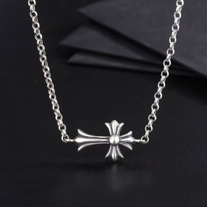 Chrome Hearts Mini Cross Chain Necklace
