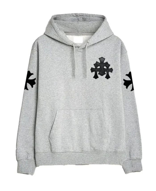 Grey Chrome Hearts Hoodie