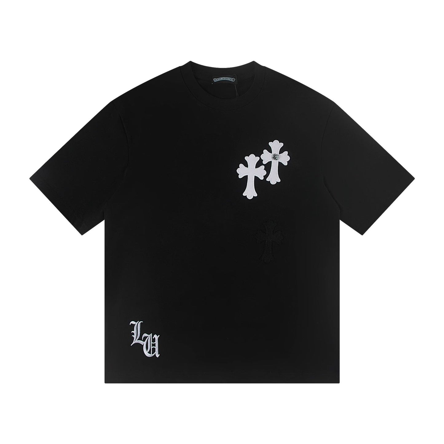 Chrome Hearts Triple Cross Patch Black T-Shirt