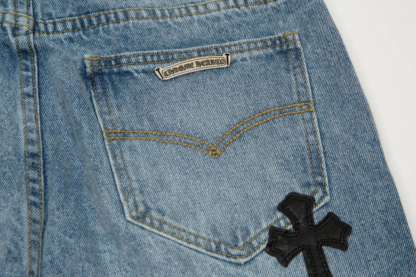Chrome Hearts Flairny Cemetery Cloth Denim Pants