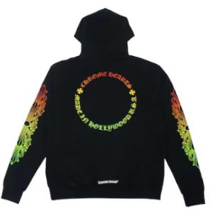 Chrome Hearts Floral Sleeve Gradient Hoodie
