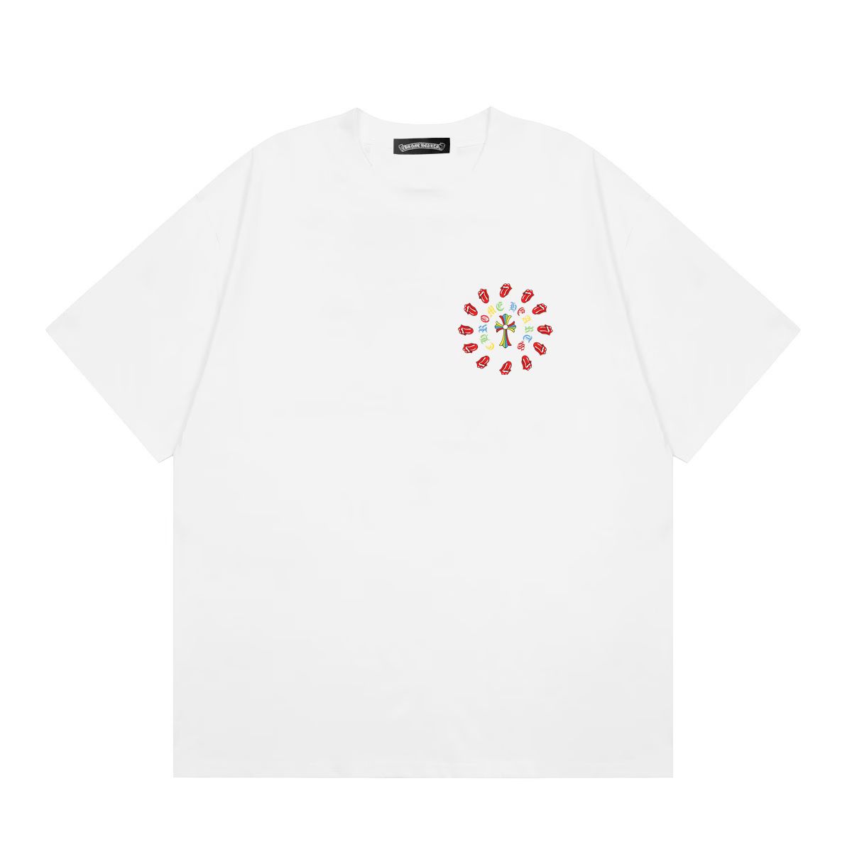 Chrome Hearts Red Lips Cross T-Shirt White