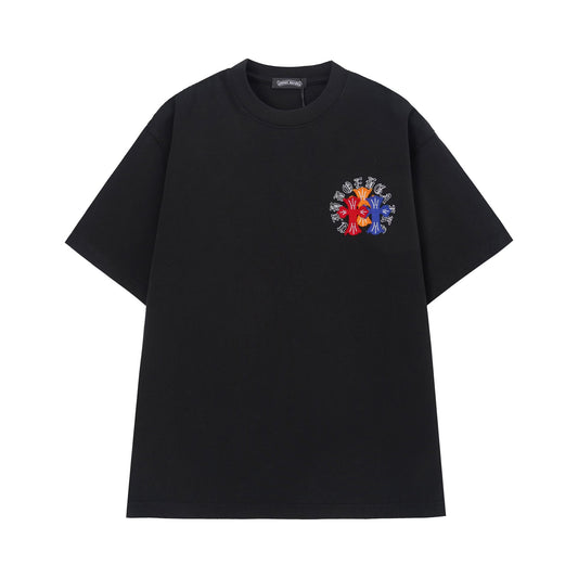 Chrome Hearts Black Triple Cross Logo T-Shirt