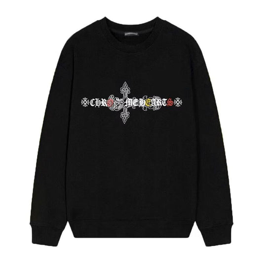 Chrome Hearts Heavenly Cross Ribbon Graffiti LS Black
