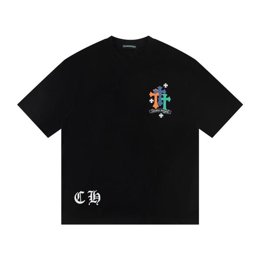Chrome Hearts Chantal Heather Flower T-Shirt Black