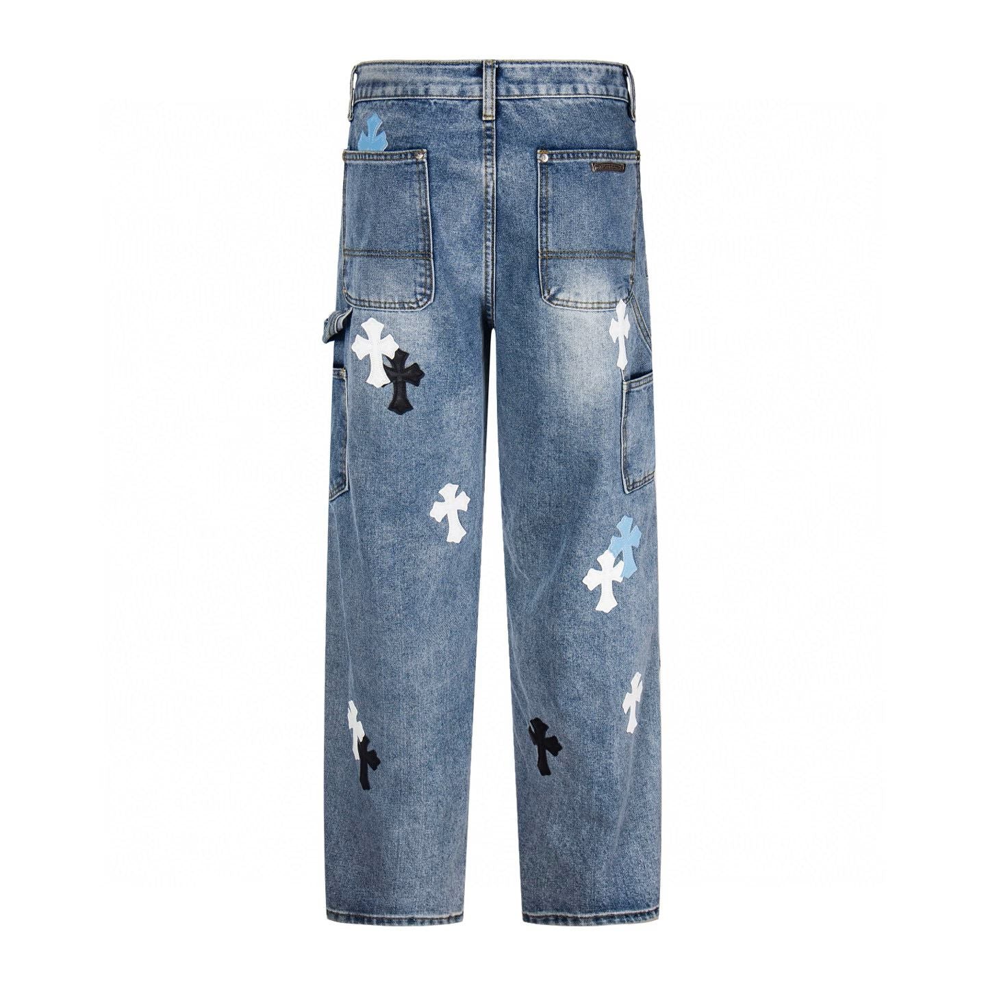 Chrome Hearts Cross Patch Carpenter Jeans