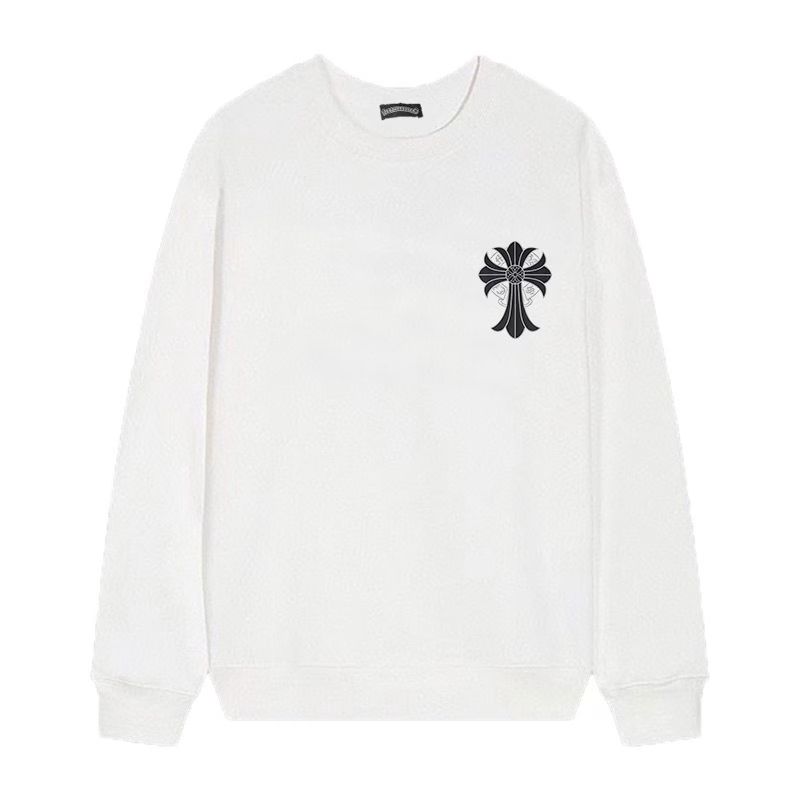 Chrome Hearts Shadow Saint Cross Long Sleeve White