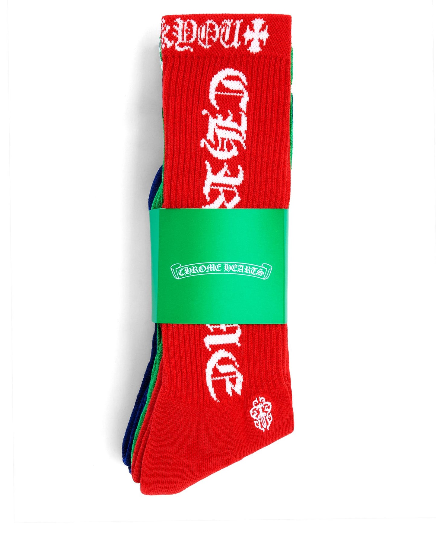 Chrome Hearts “FUCK YOU” Band in White Socks