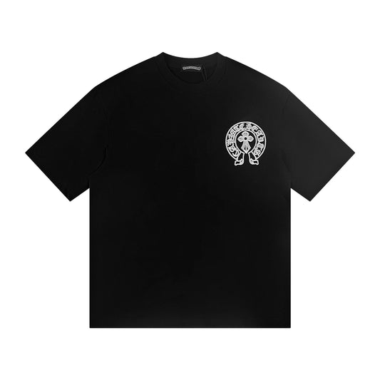 Chrome Hearts Embroidered Horseshoe Cross T-Shirt