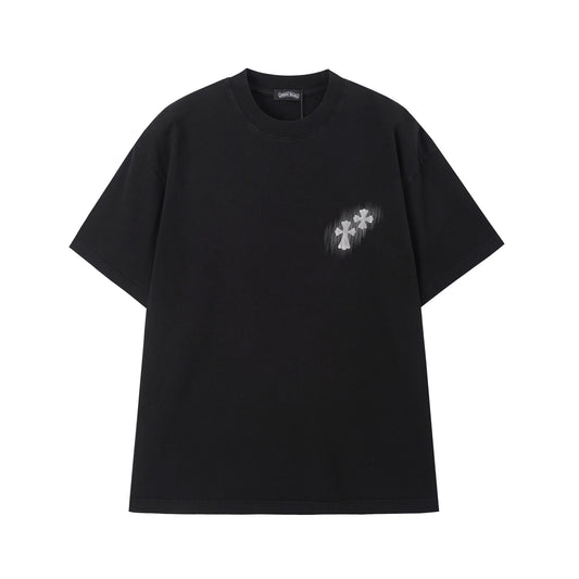 Chrome Hearts Horseshoe Spray Paint Graphic T Shirt