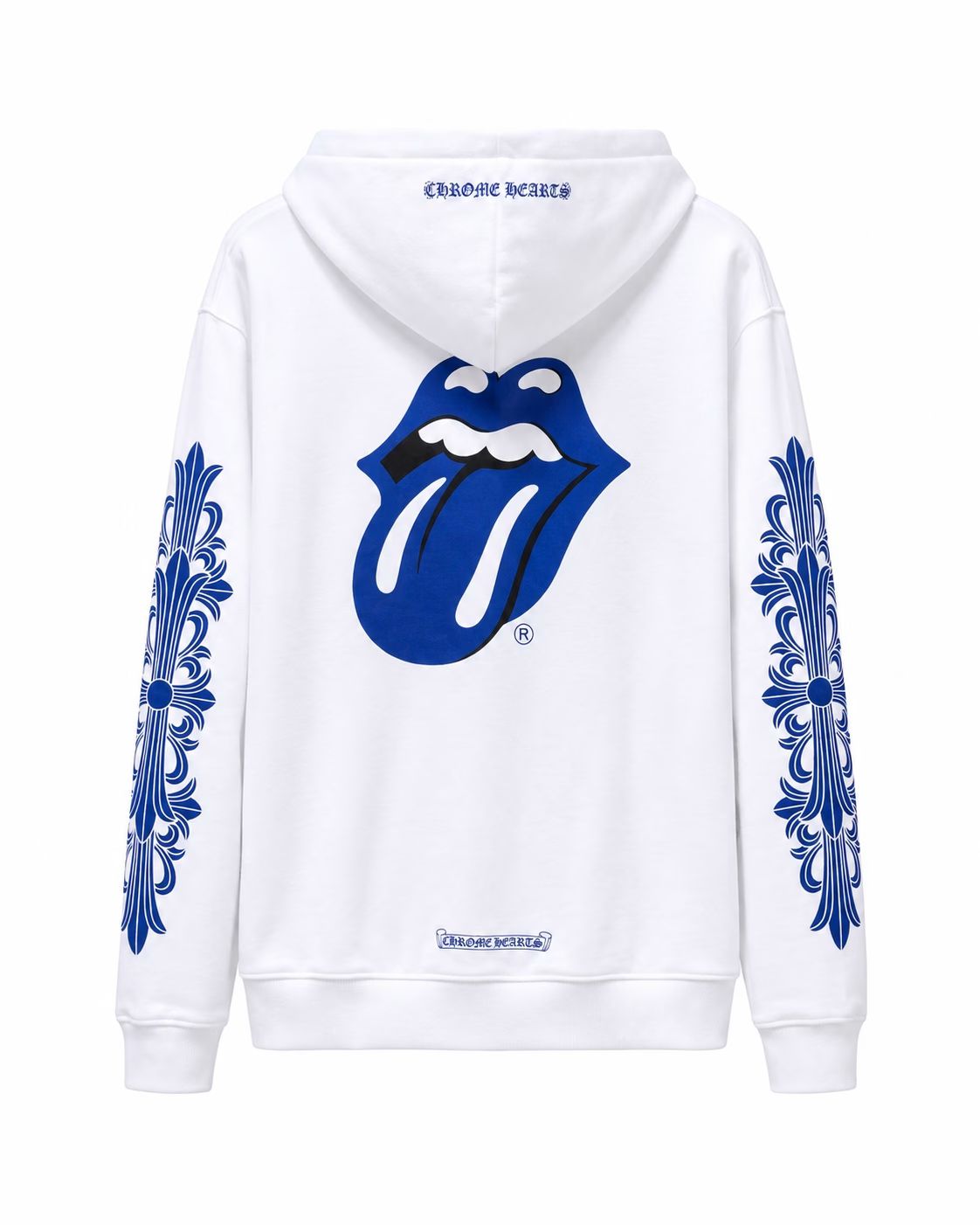 Chrome Hearts Rolling Stones Blue Tongue Hoodie