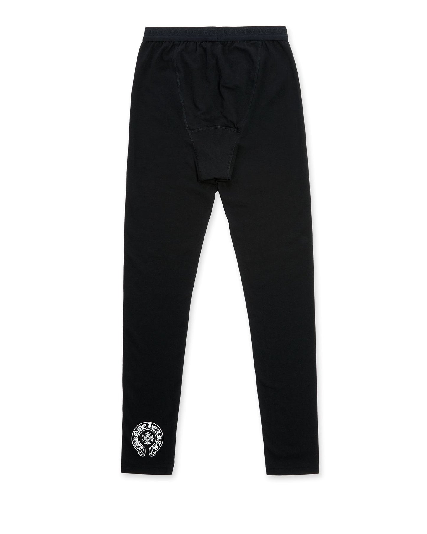 Chrome Hearts Black Cotton Long Johns Leggings