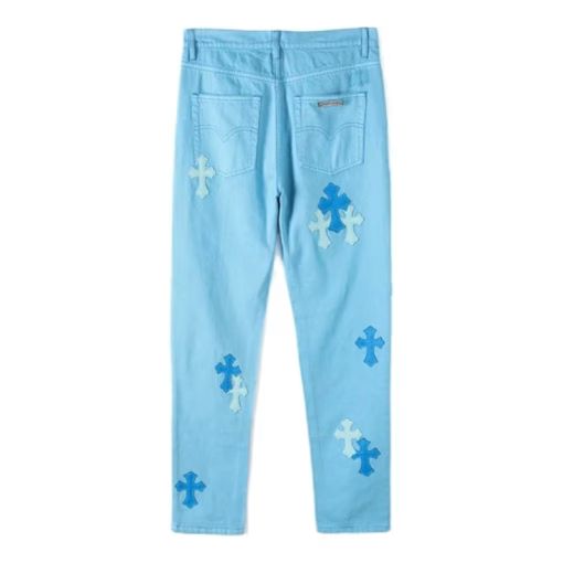 Chrome Hearts Denim Light Blue Jeans
