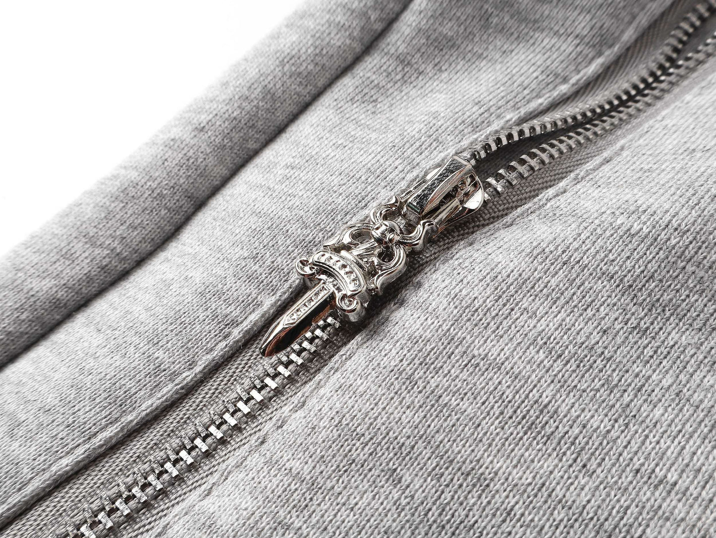Chrome Hearts Grey Black Cross Patch Sweat Shorts