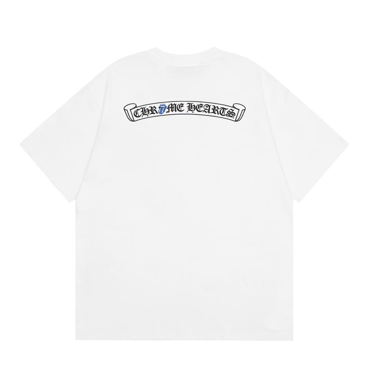 Chrome Hearts Blue Tongue Logo T-Shirt