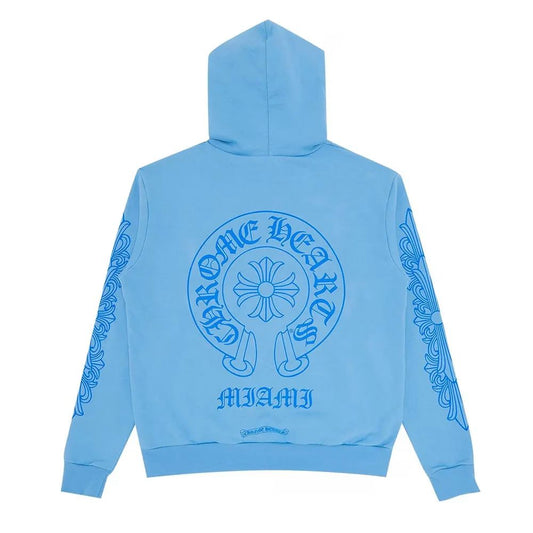 Chrome Hearts Sanskrit Hoodie Blue