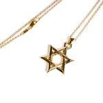 22K Gold Star of David Pendant