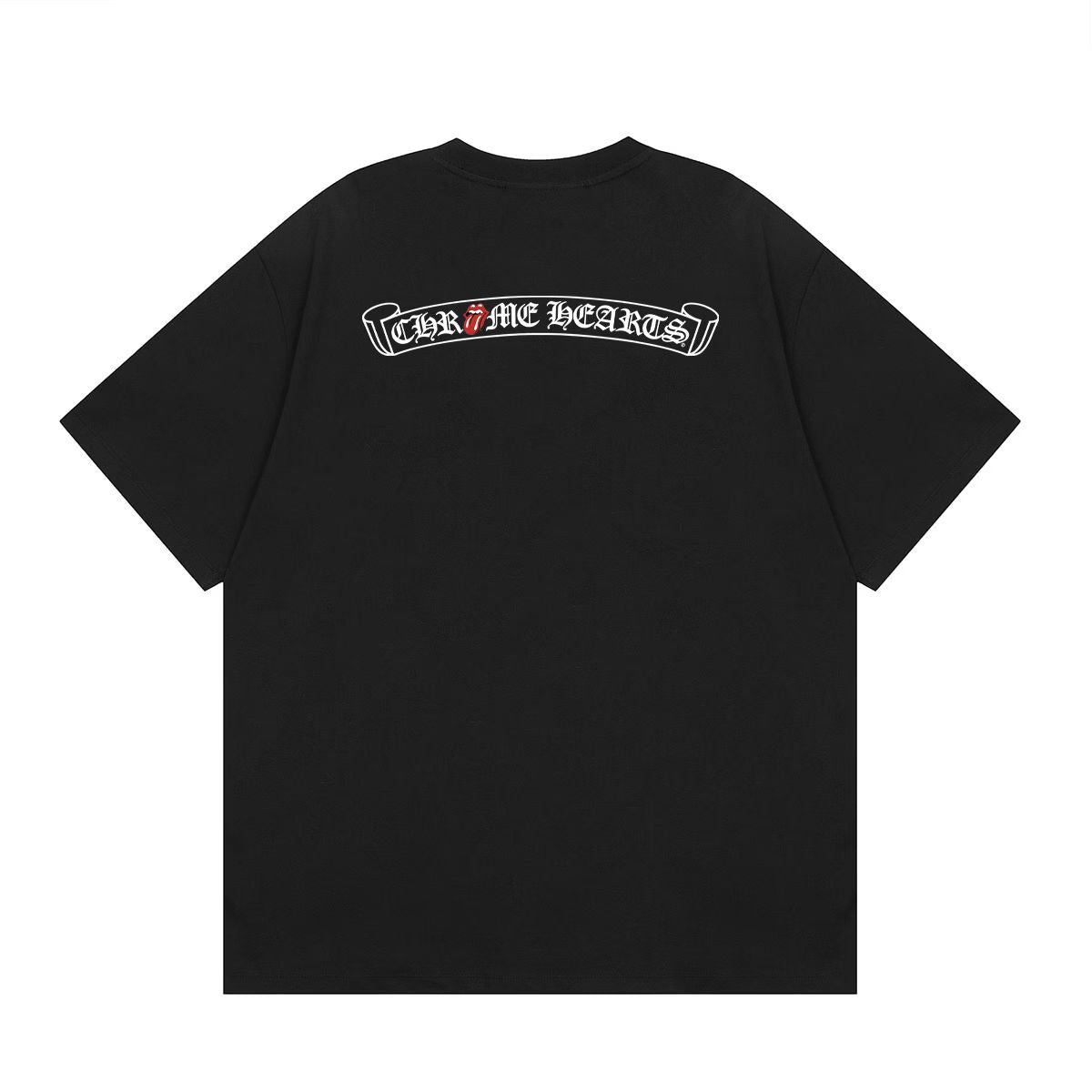 Chrome Hearts Red Tongue Logo T-Shirt