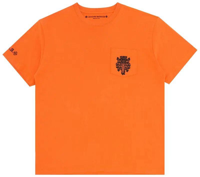 Orange Chrome Heart Shirt