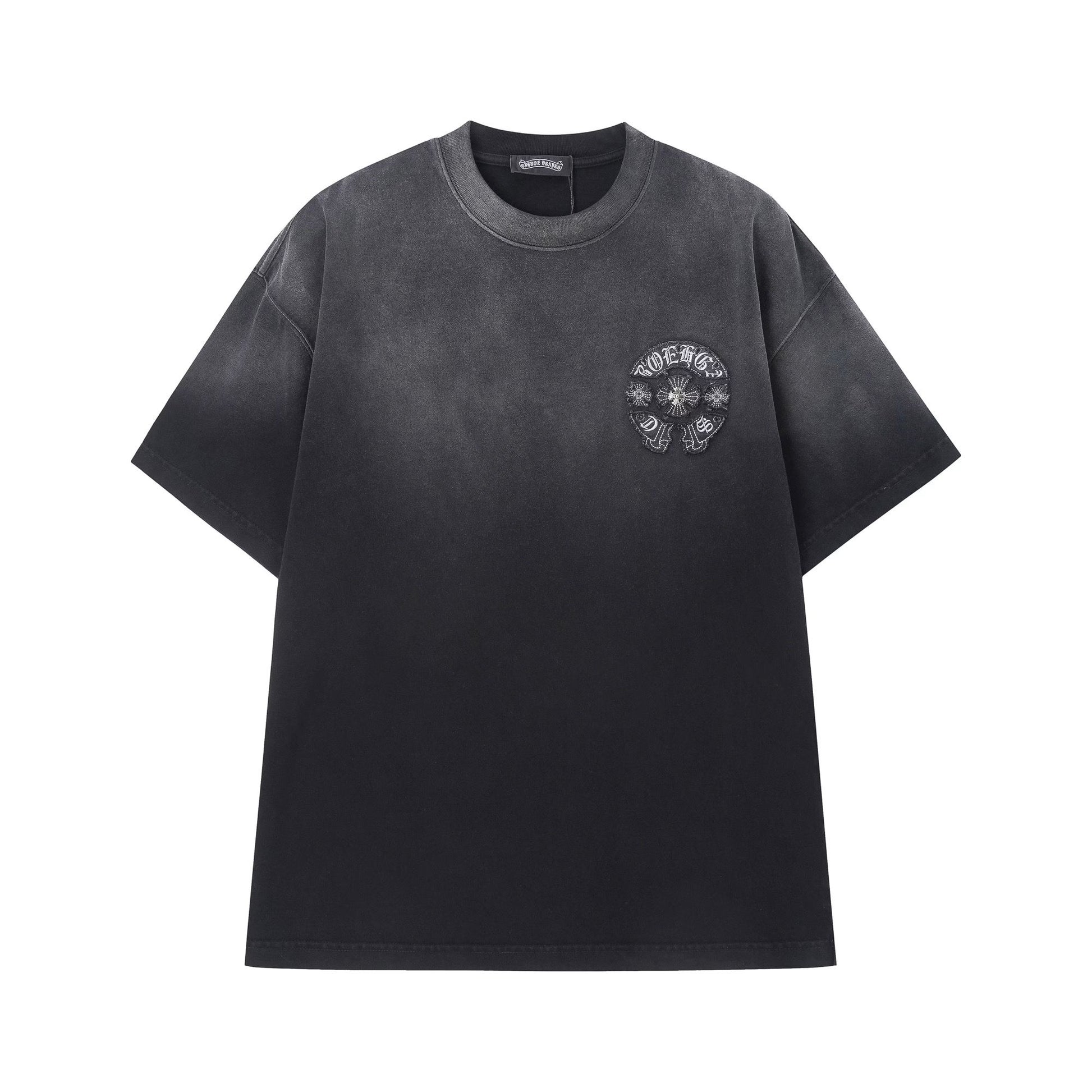 Chrome Hearts Black Gothic Cross Logo T-Shirt