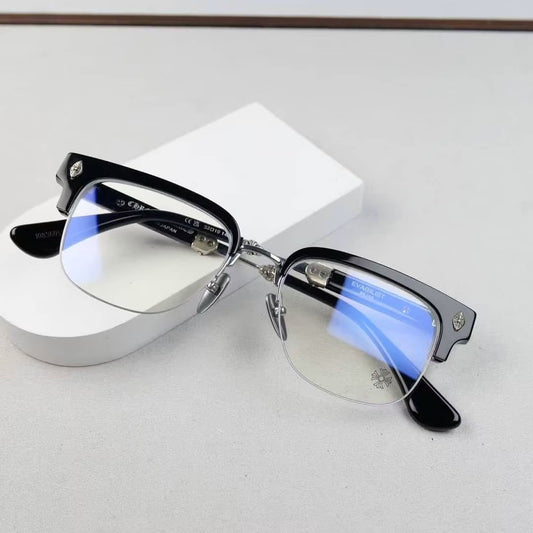 Chrome Hearts Clubmaster Black Silver Glasses