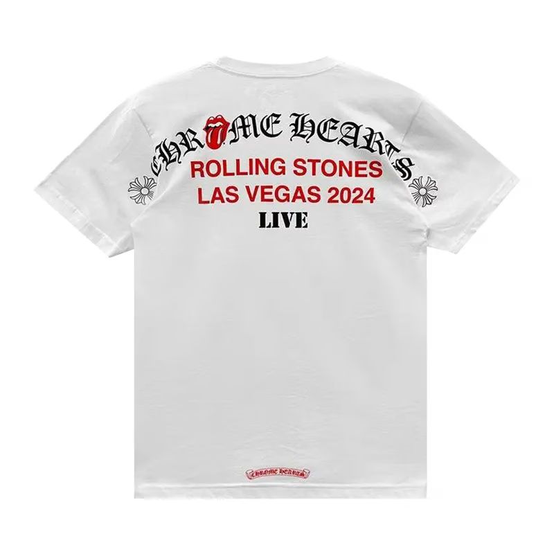 Chrome Hearts Las Vegas Rolling Stones Pocket White Shirt