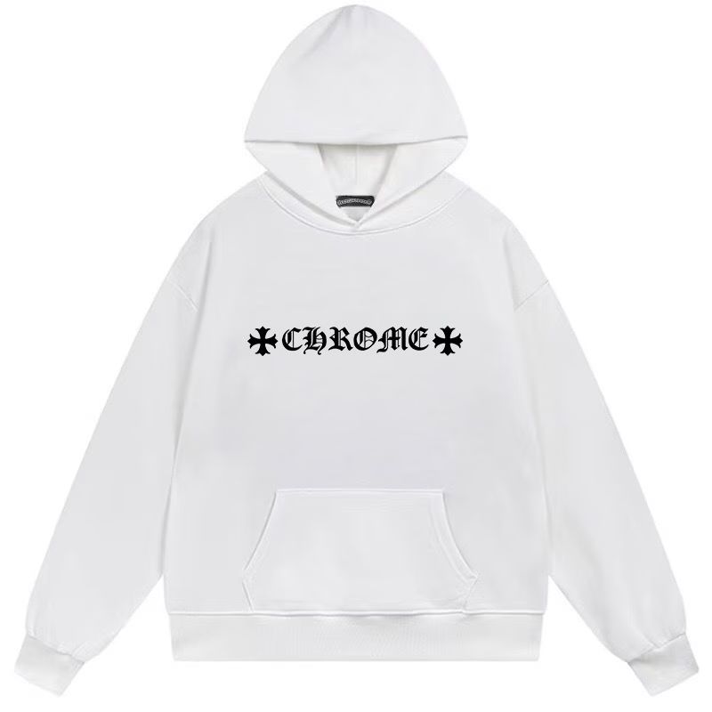 Chrome Hearts Multi Logo Graphic White Hoodie