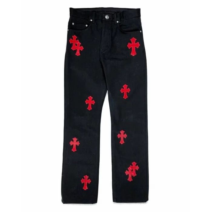 Chrome Hearts Levi’s Red Cross Patch Jeans – Black