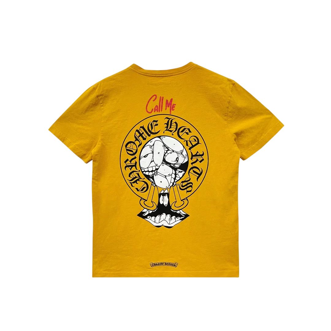 Yellow Chrome Heart Shirt