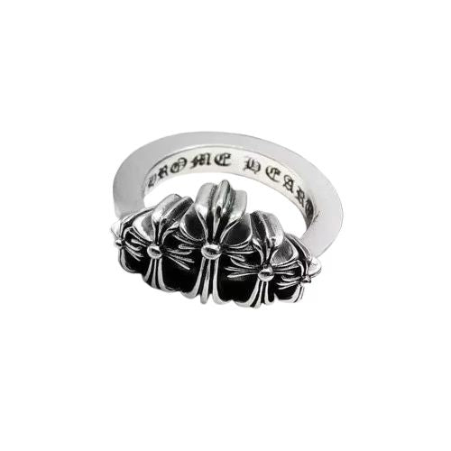 Chrome Hearts Four Cross Row Ring