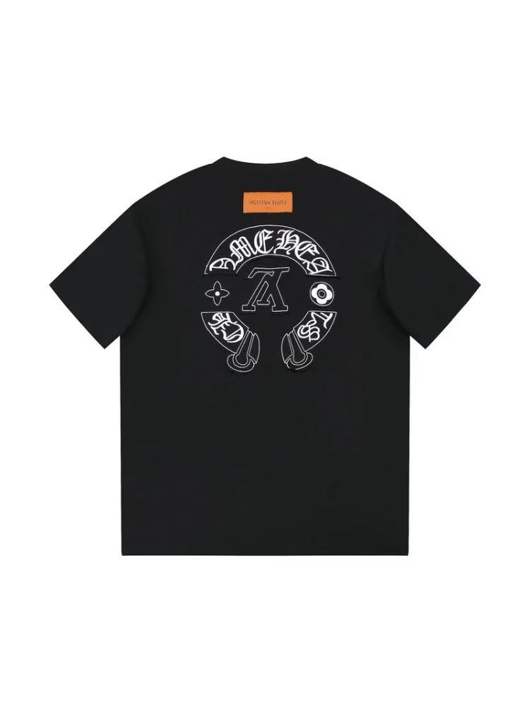 Louis Vuitton X Chrome Hearts T-Shirt Black