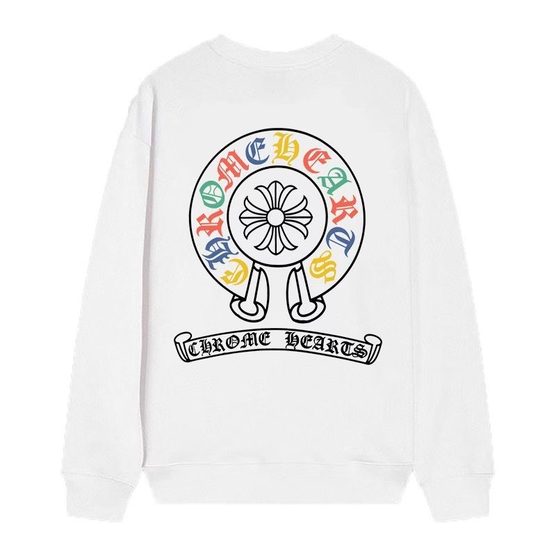 Chrome Hearts Multi Color Horseshoe Crewneck Sweatshirt