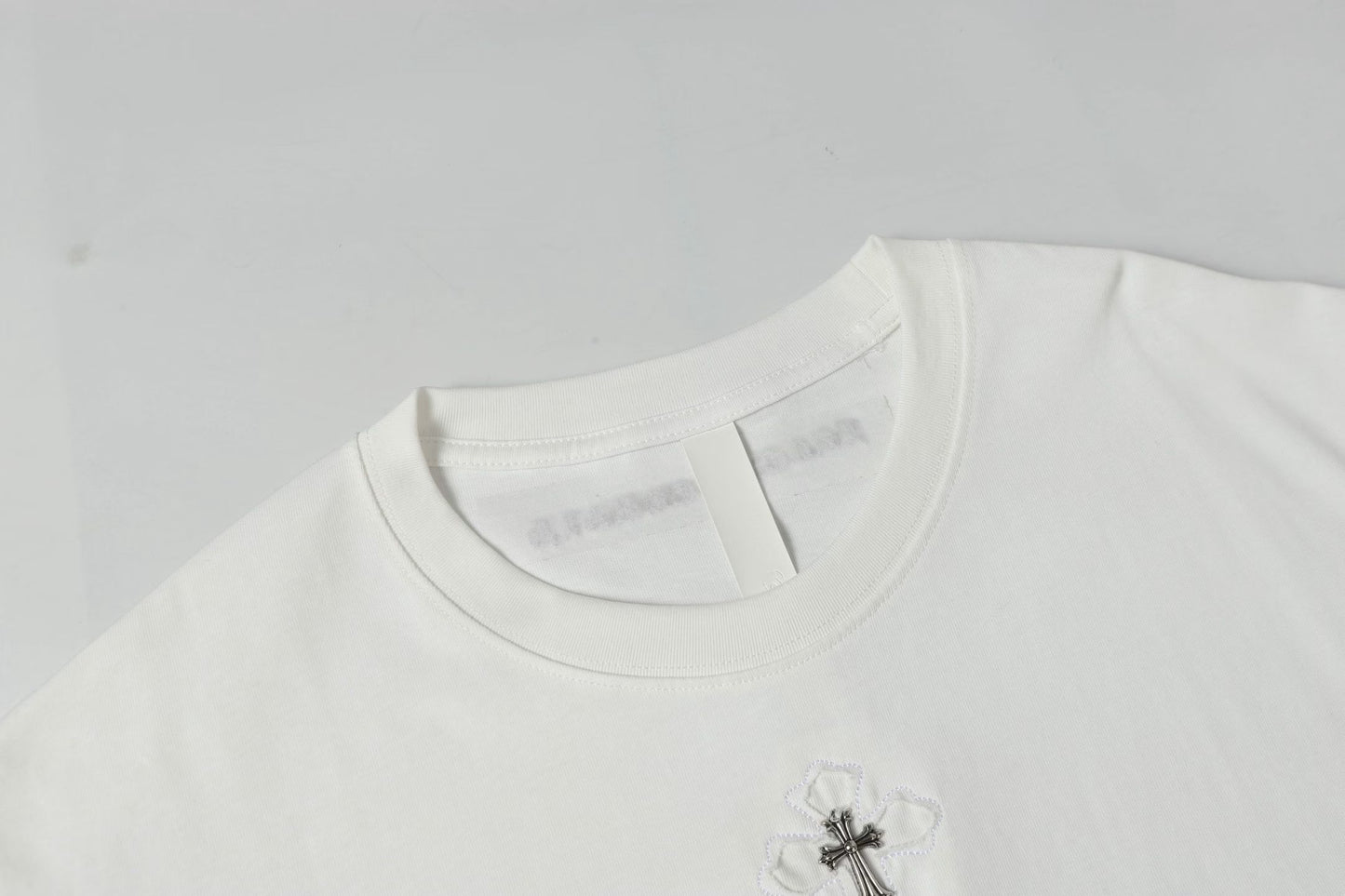 Chrome Hearts White Minimal Cross T-Shirt