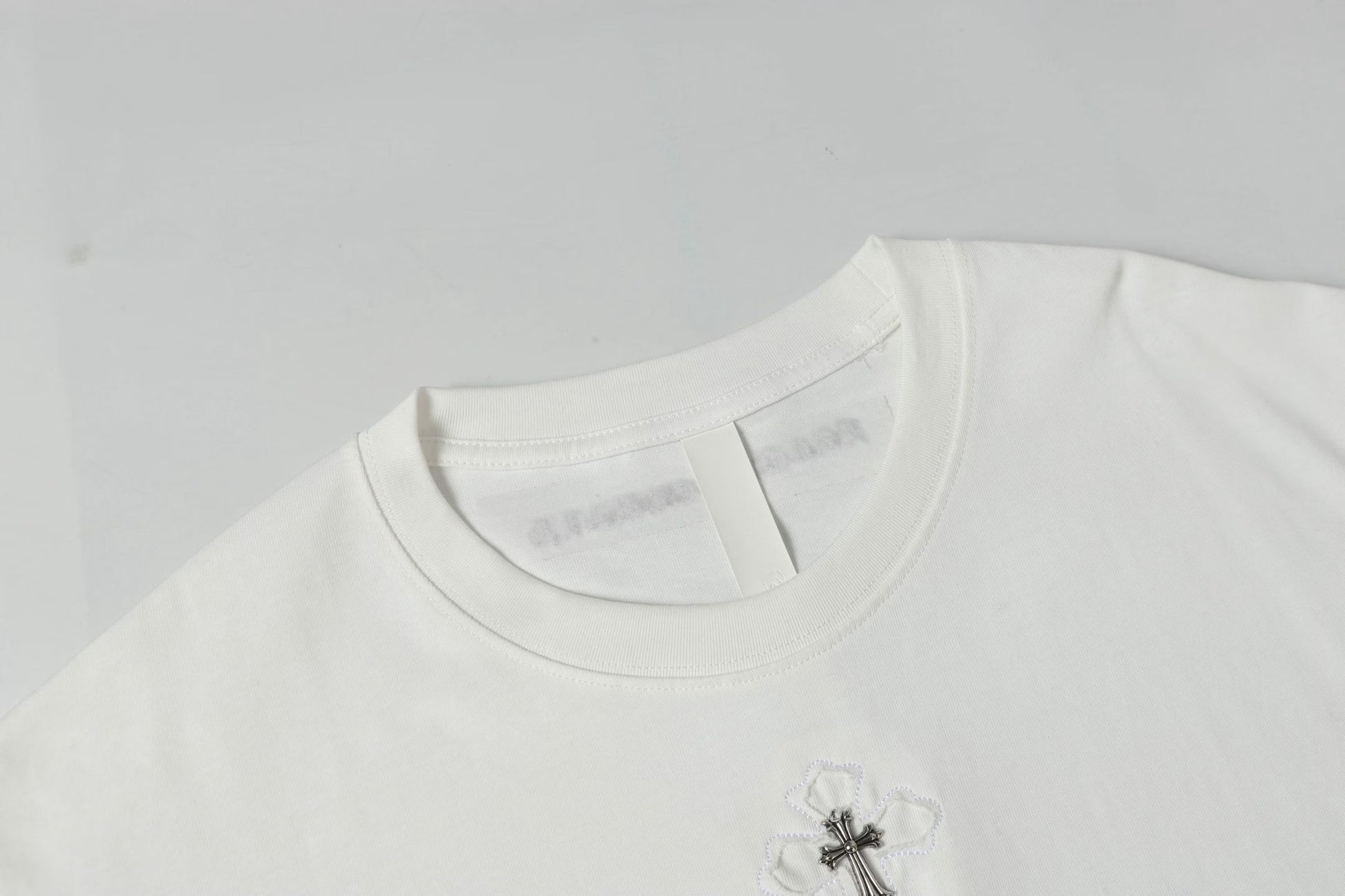 Chrome Hearts White Minimal Cross T-Shirt