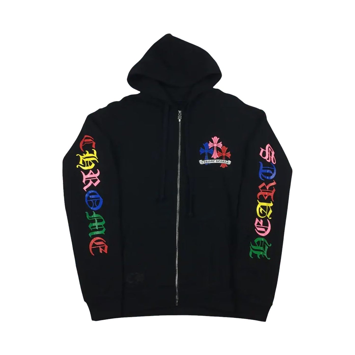 CH Script Multicolor Cross Cemetery Zip Up Hoodie