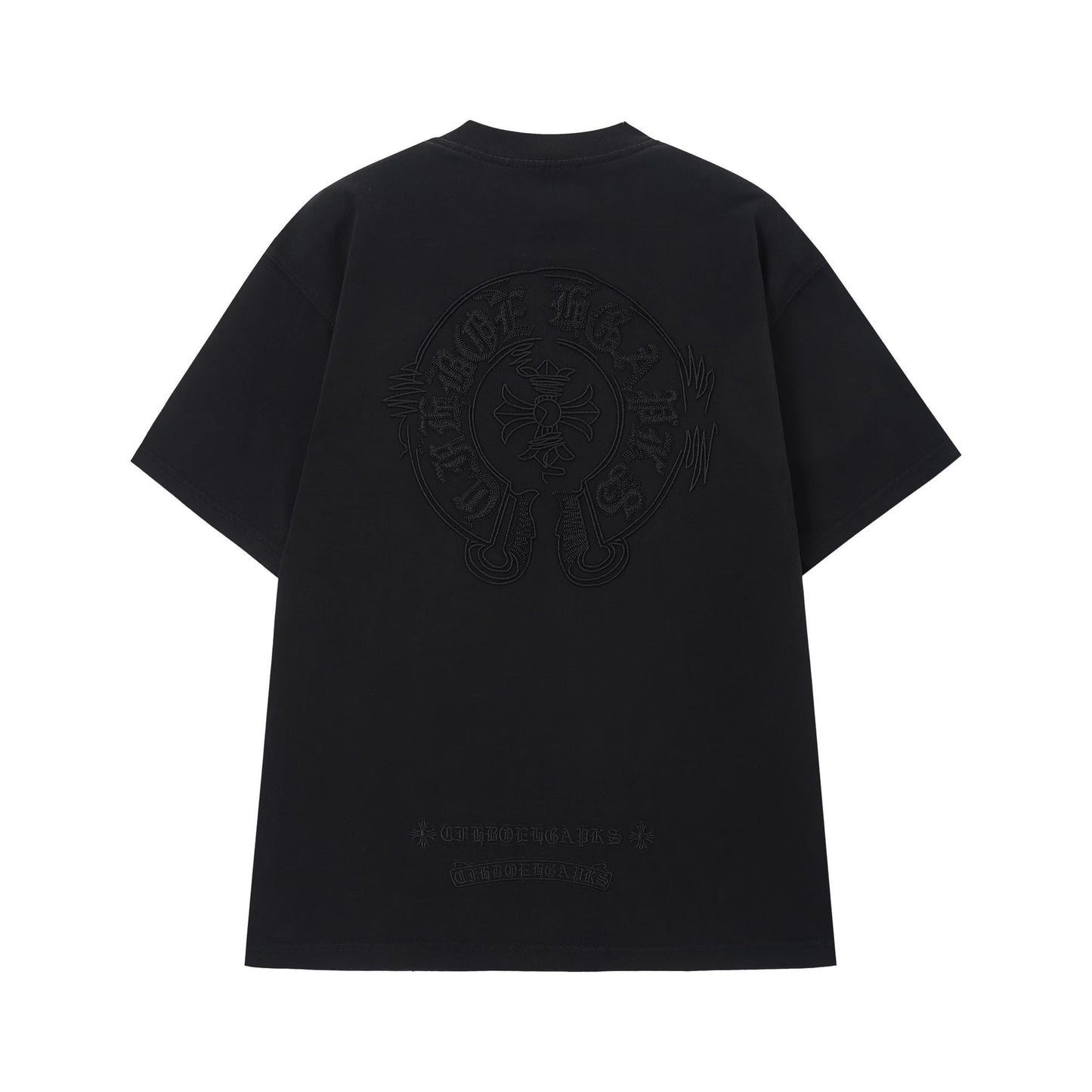 Chrome Hearts Tonal Horseshoe Logo Tee (Black)