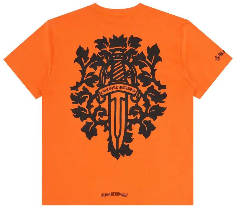 Orange Chrome Heart Shirt