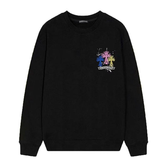Chrome Hearts Neon Trinity Cross Long Sleeve Tee