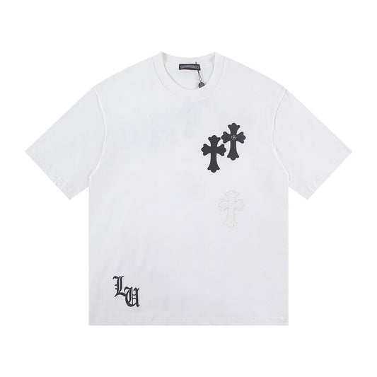 Chrome Hearts Triple Cross Patch White T-Shirt