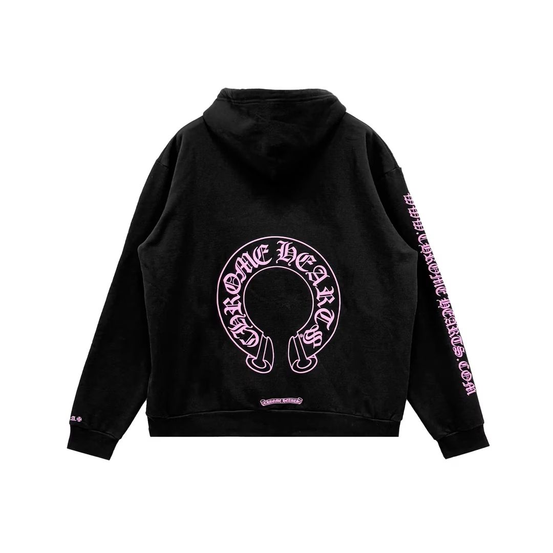 CH Pink and Black Horse Show Logo Hoodie