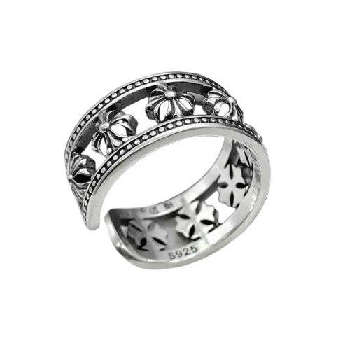 Chrome Hearts Wide Cross Wrap Ring