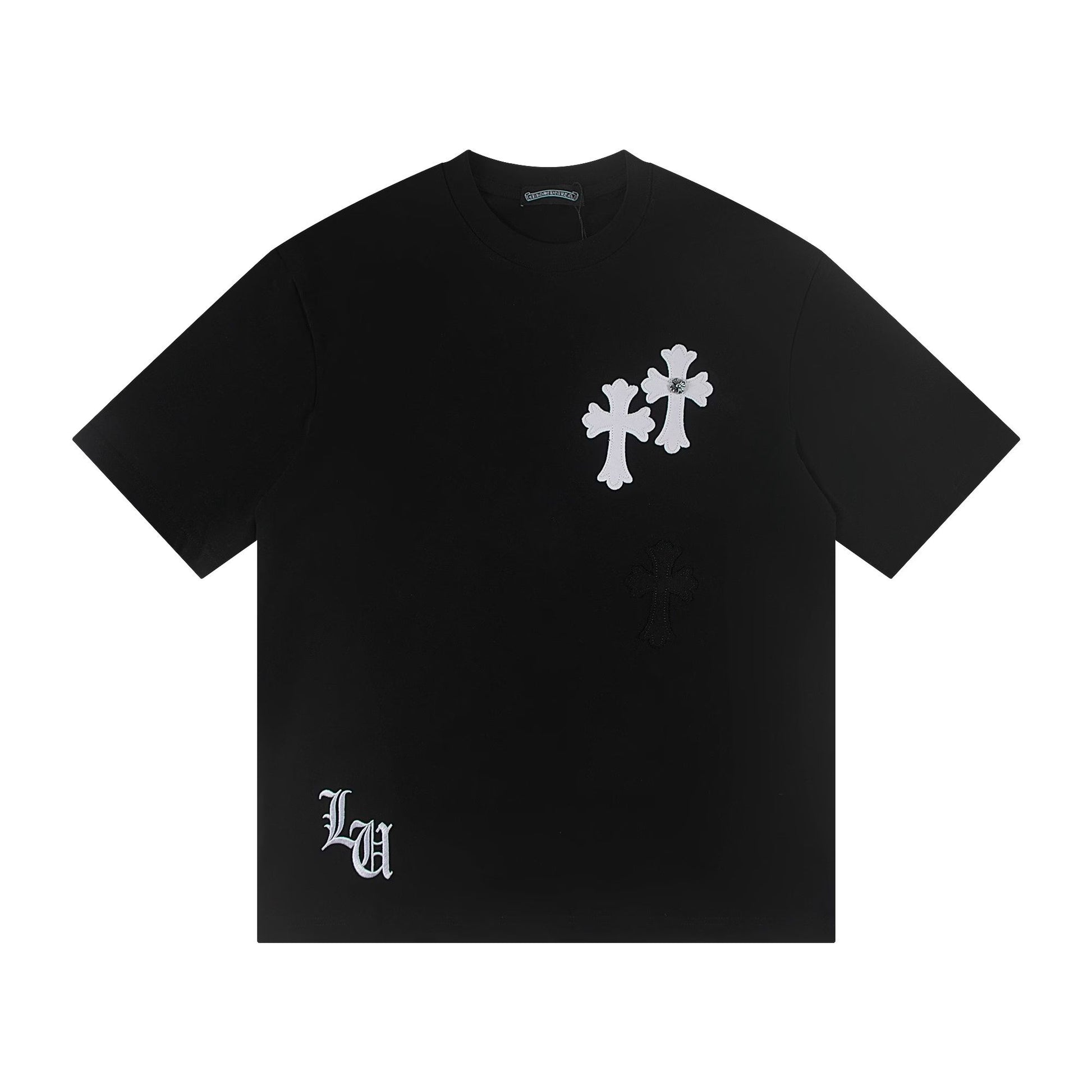 Chrome Hearts Triple Cross Patch Black T-Shirt