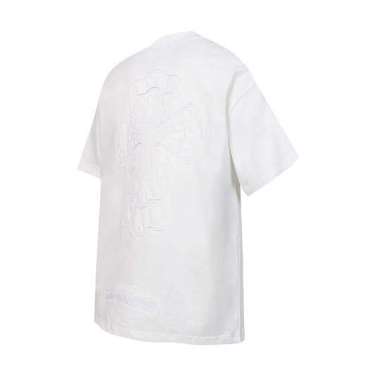 Chrome Hearts White Gothic Cross T-Shirt