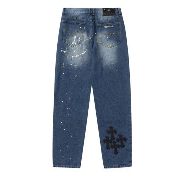 Chrome Hearts Blue Span Denim Pants