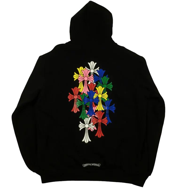 CH Script Multicolor Cross Cemetery Zip Up Hoodie