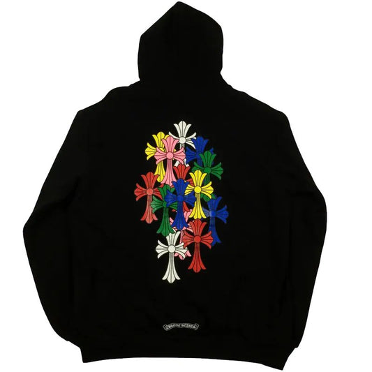 CH Script Multicolor Cross Cemetery Zip Up Hoodie