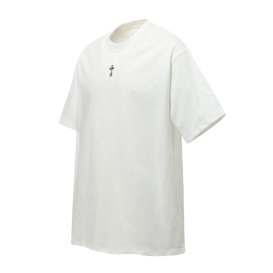 Chrome Hearts White Minimal Cross T-Shirt