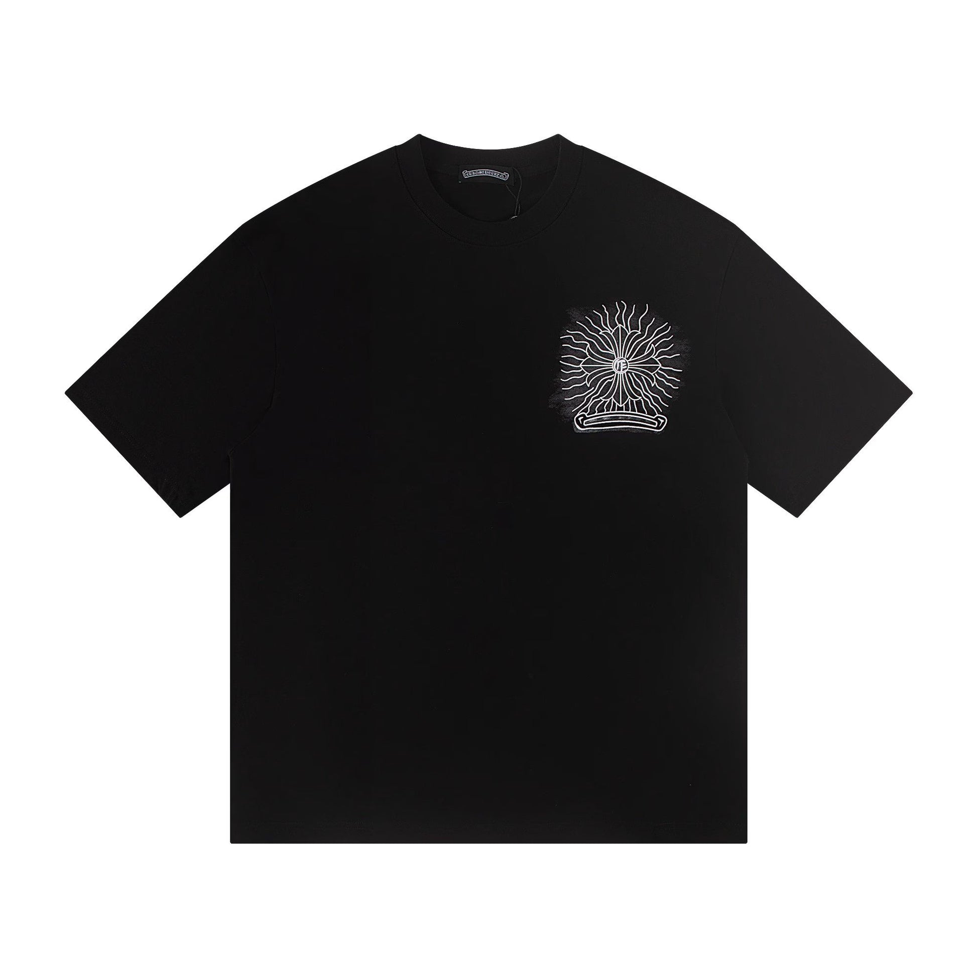Chrome Hearts Radiant Cross Graphic Black T-Shirt