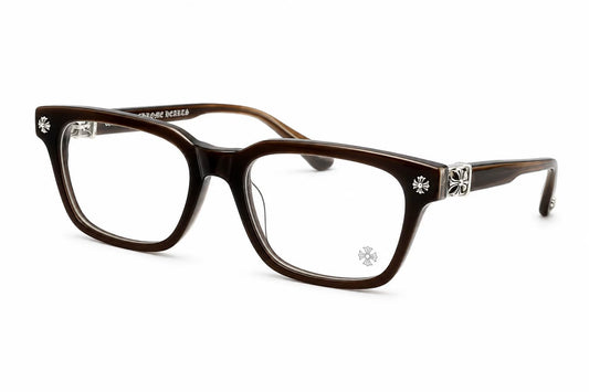 Chrome Hearts Dark Brown Square Glasses