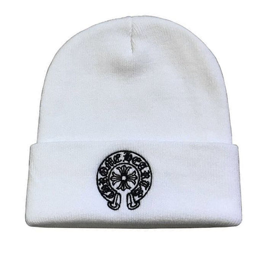 Chrome Hearts White Beanie Corolla